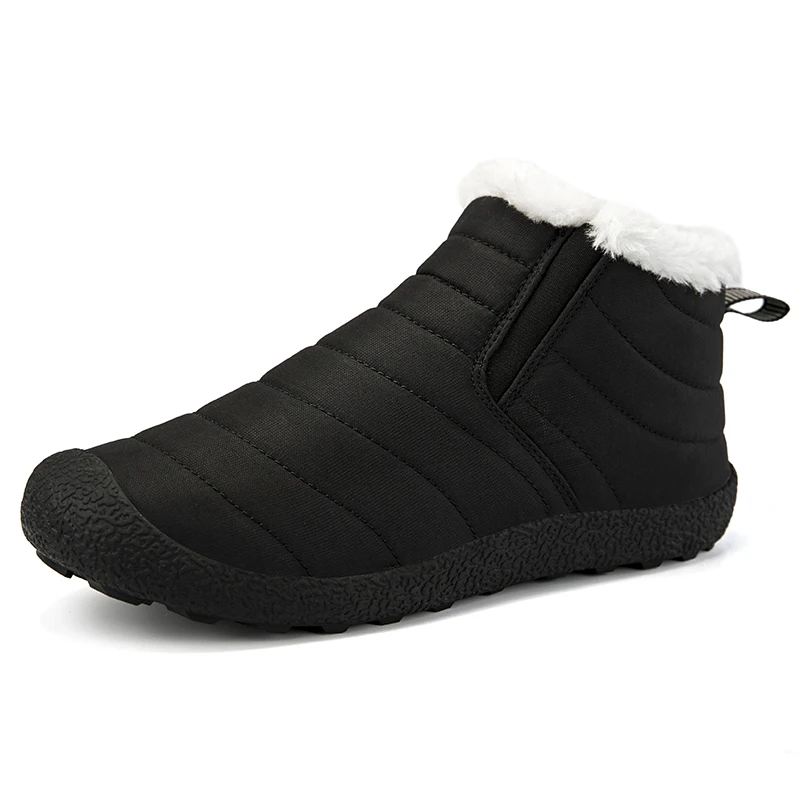 Classic Cotton Shoes Cross-Border Non-Slip Waterproof Fleece-Lined Warm Low-Cut Snow Boots-M08