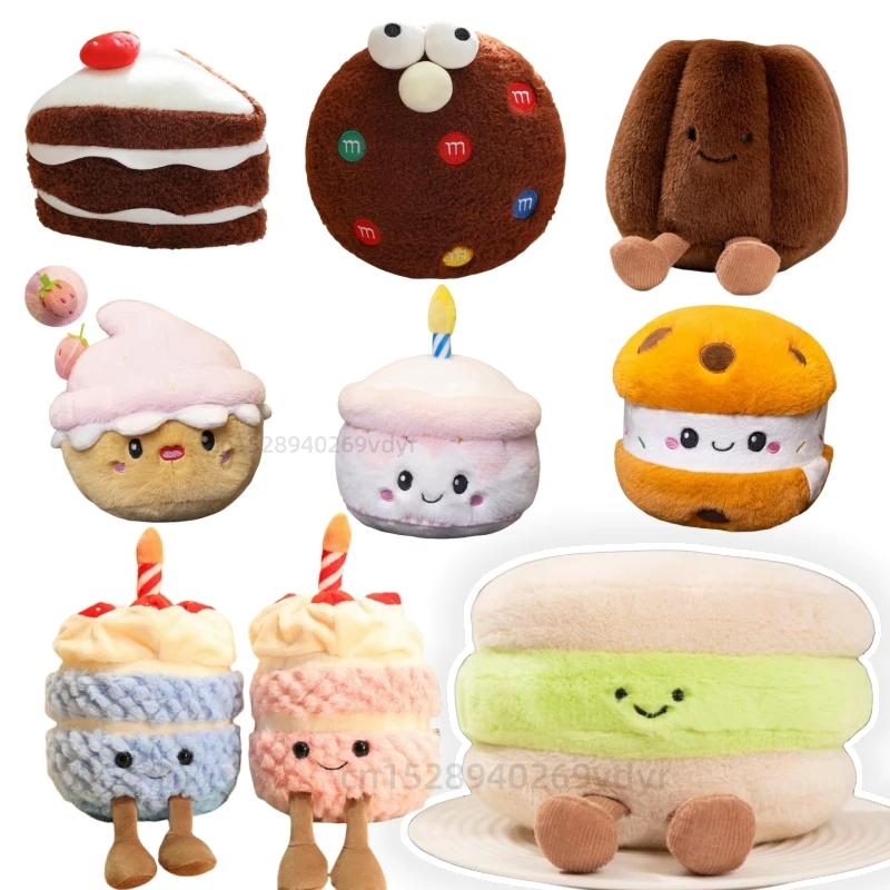 

Мультяшный вкусный десерт, плюшевая кукла, фруктовый торт, персонализация, еда, мороженое, кукла, украшение для магазина десертов, подарок для девочек и мальчиков