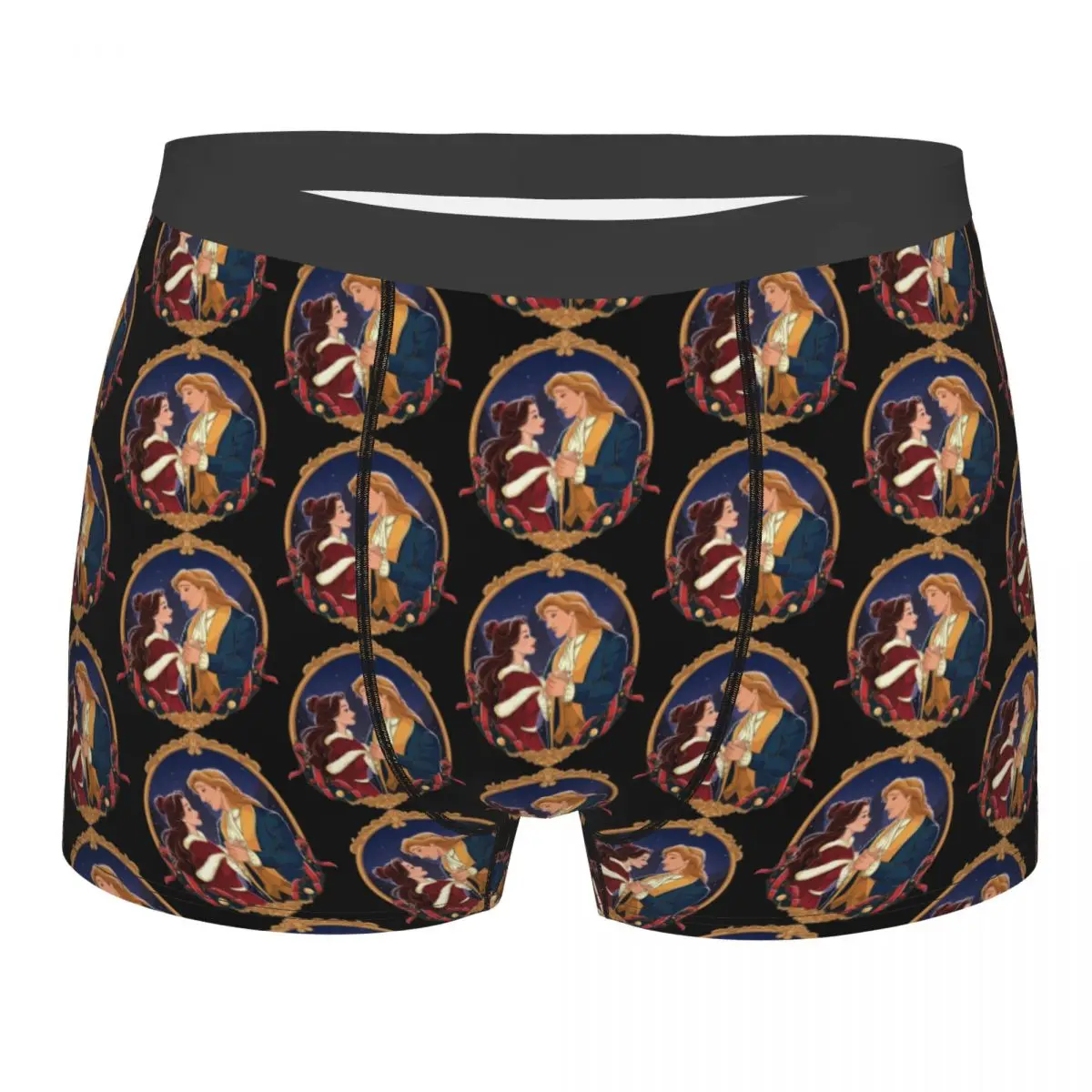 

Custom Beauty And The Beast Movie Underwear Men Breathable Boxer Briefs Shorts Panties Soft Underpants For Male