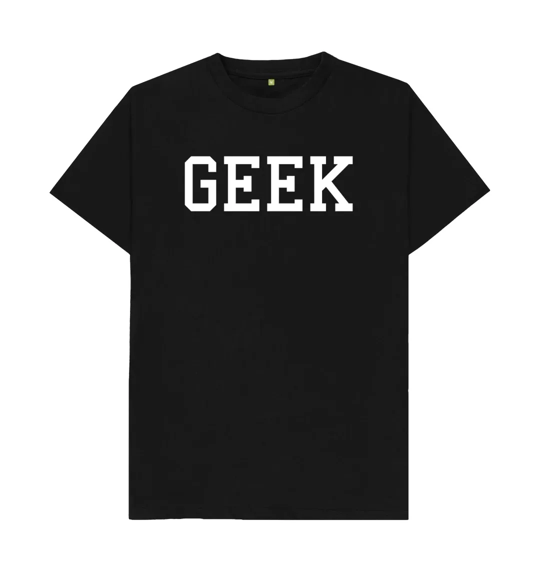 GEEK T SHIRT COLLEGE STYLE PRINTED SLOGAN Wearing it you put on a kind of emotion Close fitting breathable trendy T-Shirt