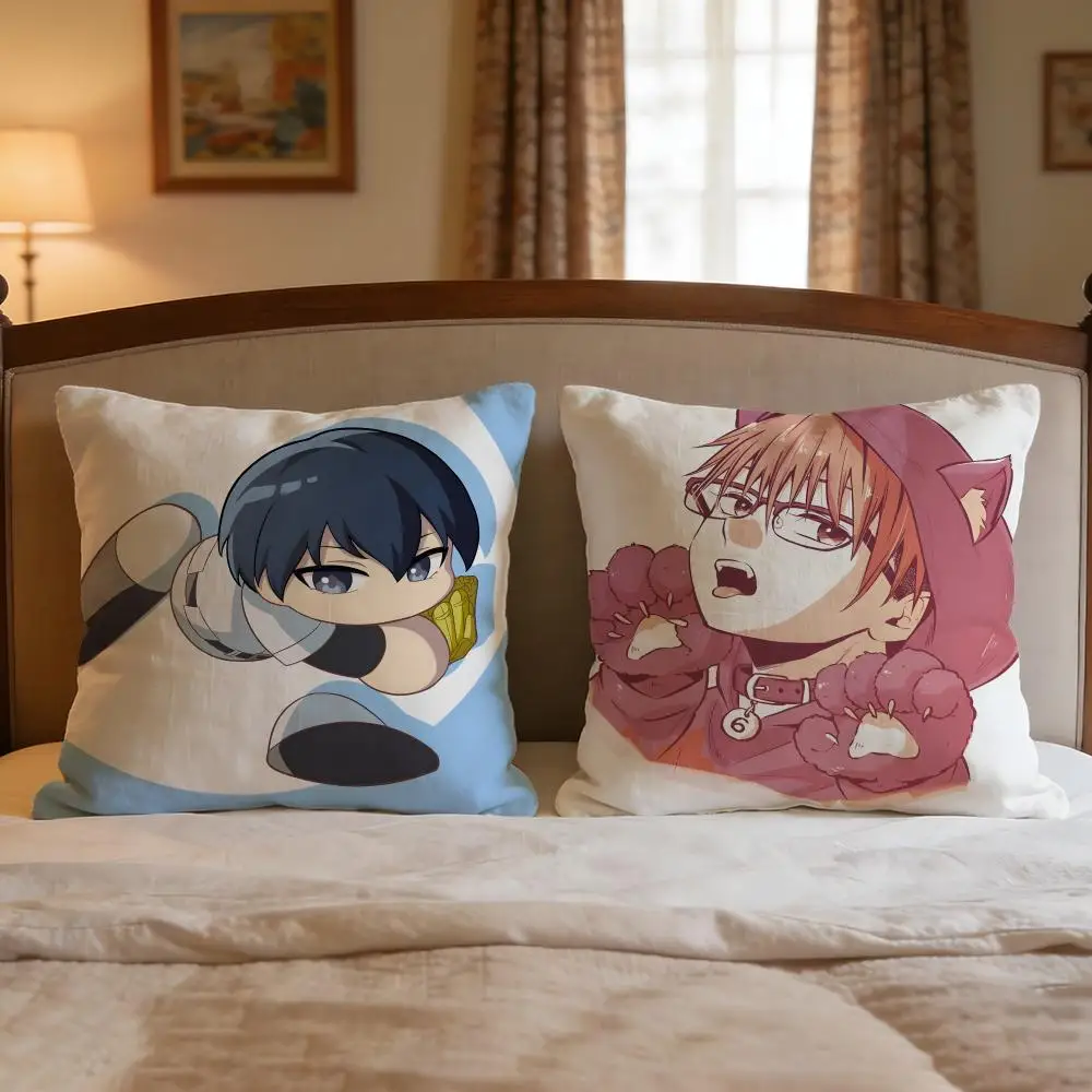 Anime Oblivion Battery Cushion Cover 4Pcs Decorative Covers Soft Cushion Case for Sofa Couch Decor 40x40 45x45 Pillowcases