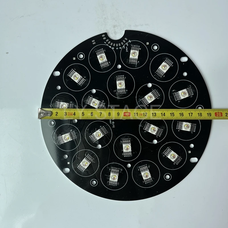 18x1 2w listwa świetlna Led 6 in1 RGBWAUV kolor 24V DIY lampa Par Led części zamienne do naprawy 194*194mm