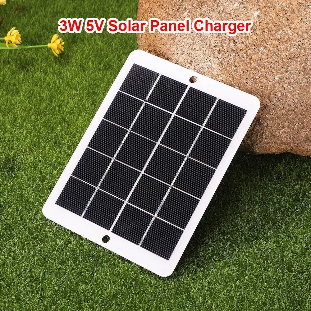 3W 5V Polysilizium Reise DIY Solar Ladegerät Generator Power Bank USB Solar Panel