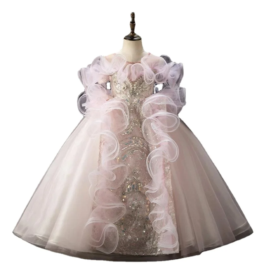 

High-End Children's Evening Gown Wedding Birthday Baptism Hosting Party Flower Girl Dresses A3243 Bridesmaid Dresses