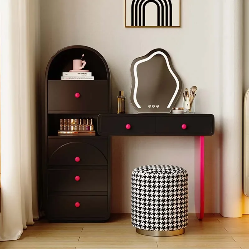 

Минимальный современный туалетный столик для хранения, черное дерево, современные комоды, шкаф для женщин, принцесса Tocador Maquillaje, мебель для спальни