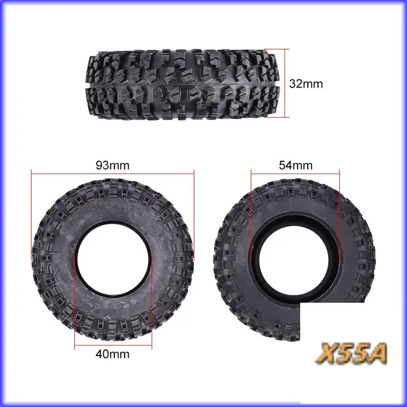 XX-2 قطعة الإطارات المطاطية عجلة الإطارات ل Wltoys 12428 12428-A/B/C 12423 1/12 RC قطع غيار السيارات استبدال أجزاء