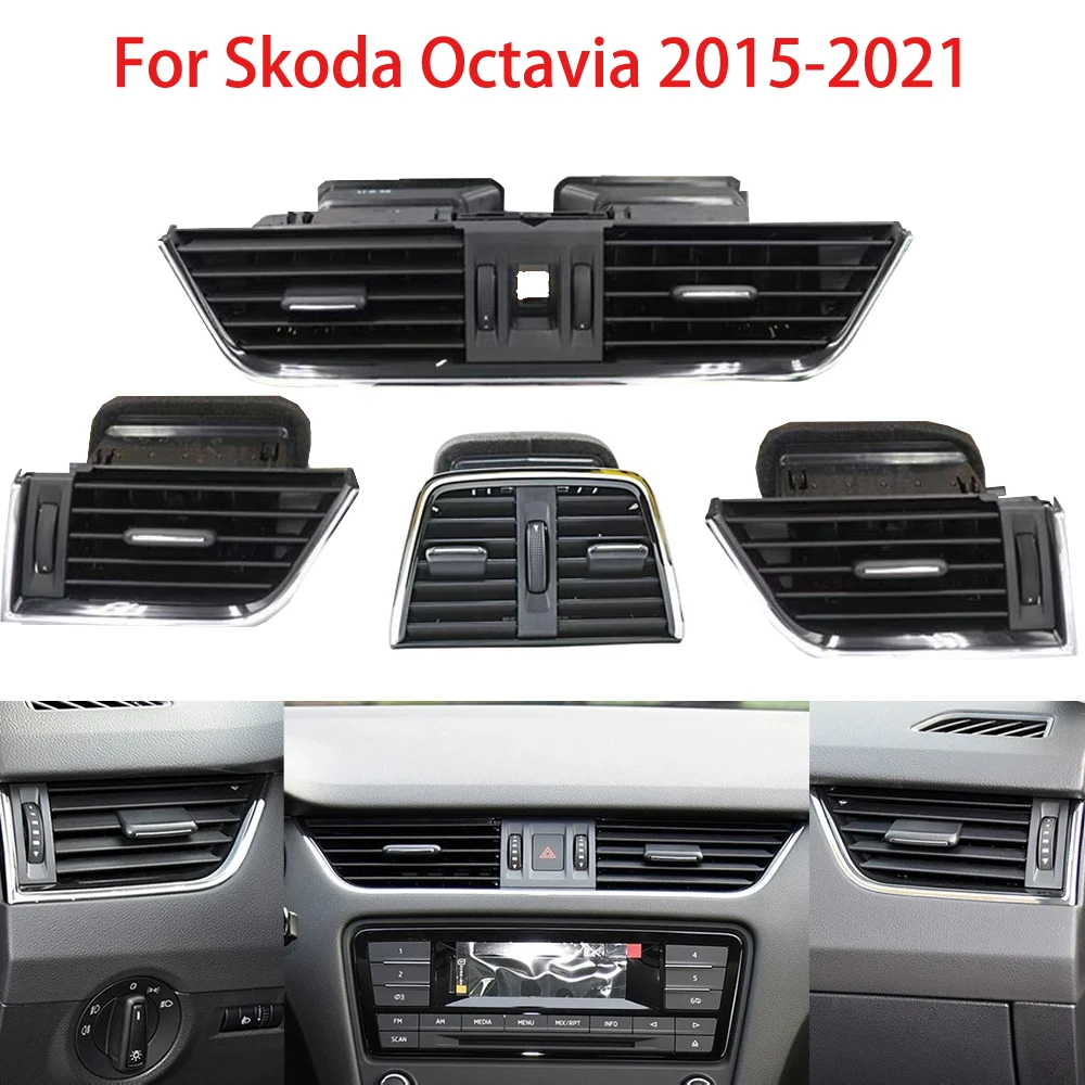 

for Skoda Octavia 2015-2021 Front Central Left Right Rear Air Conditioning AC Vent Grille Outlet Assembly 5ED820951