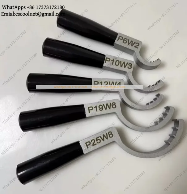 JS02 Stainless Steel PFA Flare Bead Inlet Tool Metal Crescent Wrench 1pc