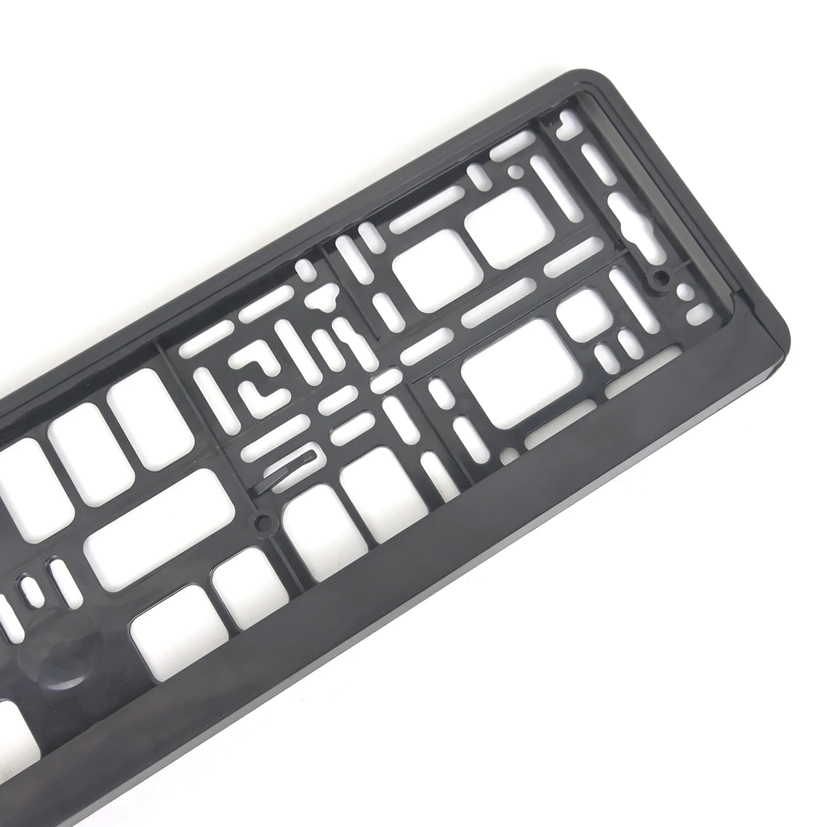XCLPF 1PCS black color ABS Hydrographic Euro Car Licence Number Plate Surround Holder Frame For European Automobiles