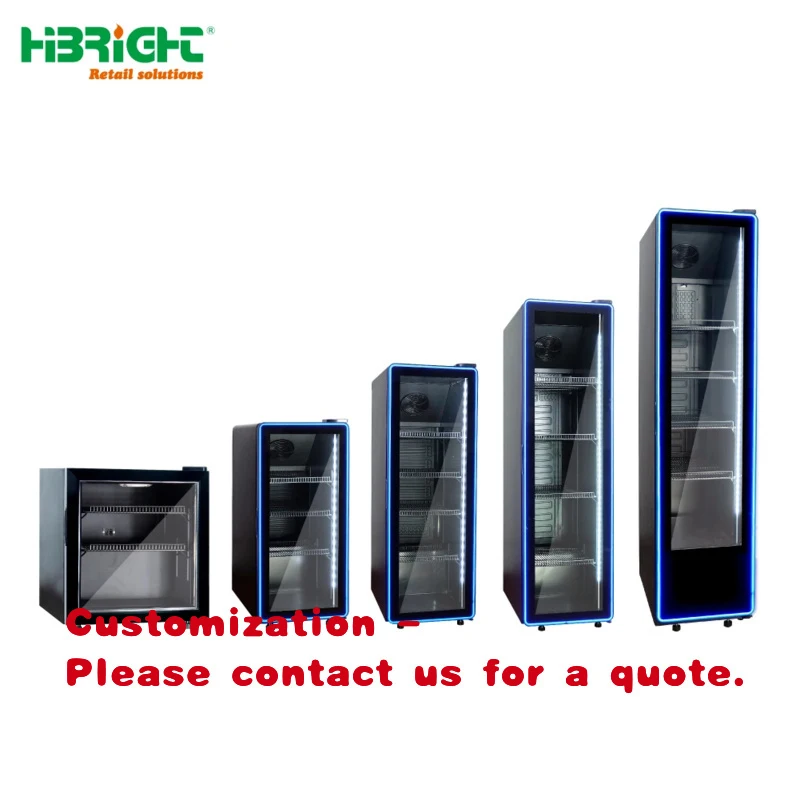 

Холодильный шкаф для напитков с одной дверцей, регулируемыми полками, для коммерческого использования, с вентиляторным охлаждением, по низкой цене, хит продаж.