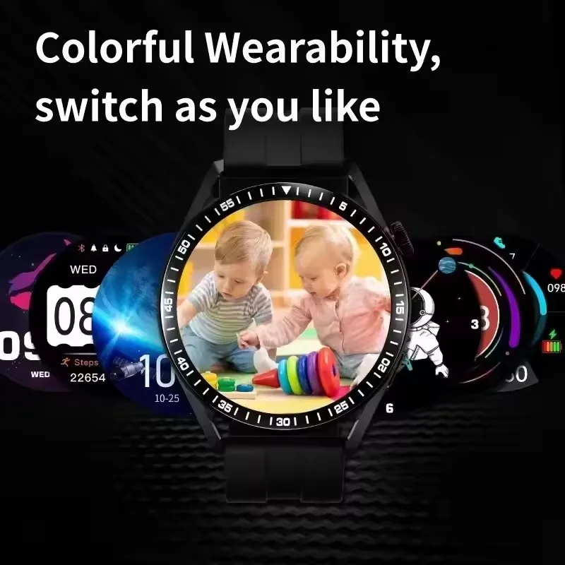 Nuovo Per Gli Uomini Donne SmartWatch 1.61 ''Amoled Telefonata Frequenza Cardiaca GPS Tracker Sport Impermeabile Smart Watch per IOS Android