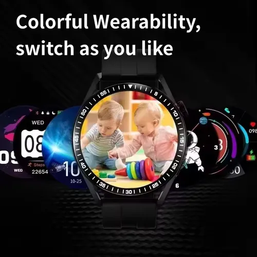 Imagen 2 del producto Nuevo reloj inteligente para hombres y mujeres, reloj inteligente deportivo resistente al agua con llamadas telefónicas Amoled de 1,61 pulgadas, rastreador GPS de ritmo cardíaco para IOS y Android