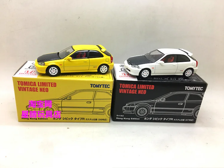 

TOMY TOMYTEC 1/64 LV TLV Civic EK9 Коллекционная модель автомобиля из сплава в подарок