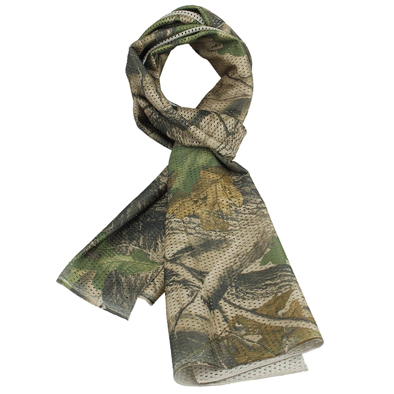 Military Tactical Scarf Camouflage Neck Scarf Airsoft Sniper Face Shield Cover Army Multicam Outdoor Camping Hunting Headshawl