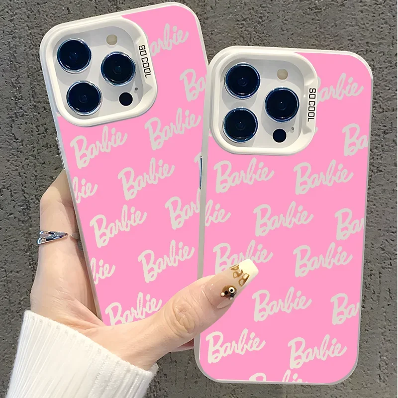 Cute Pink Disney Doll B-Barbies Case for Xiaomi Redmi A1 13C 9C 9T Note 7 8 9 9S 10 11 12 13 Pro K60 Ultra 5G Matte Back Cover