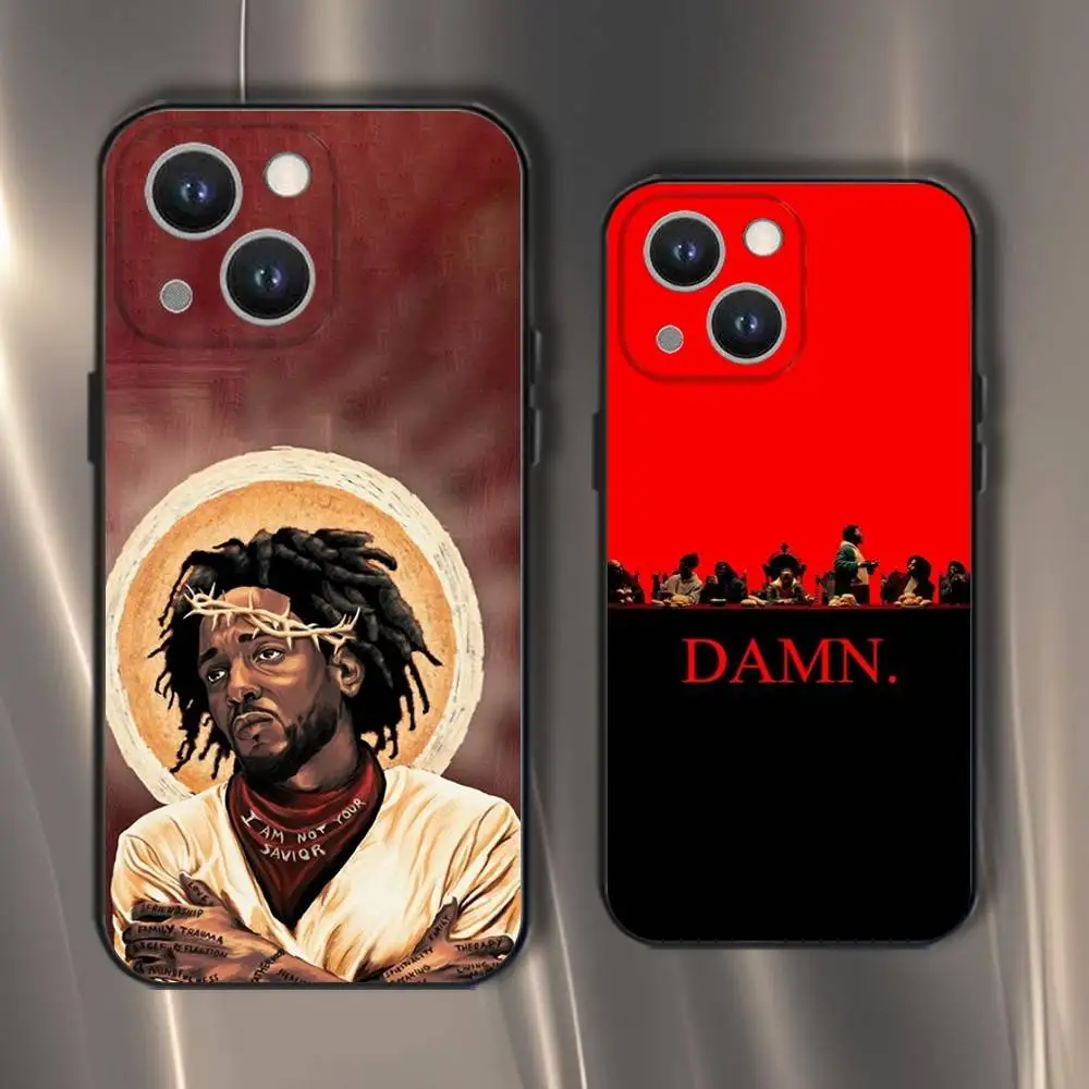 

Rapper K-Kendrick L-Lamar Phone Case For iPhone 16,15,14,13,12,11,Pro,XS,Max,XR,Plus,E,SE4,Mini Black Soft Cover