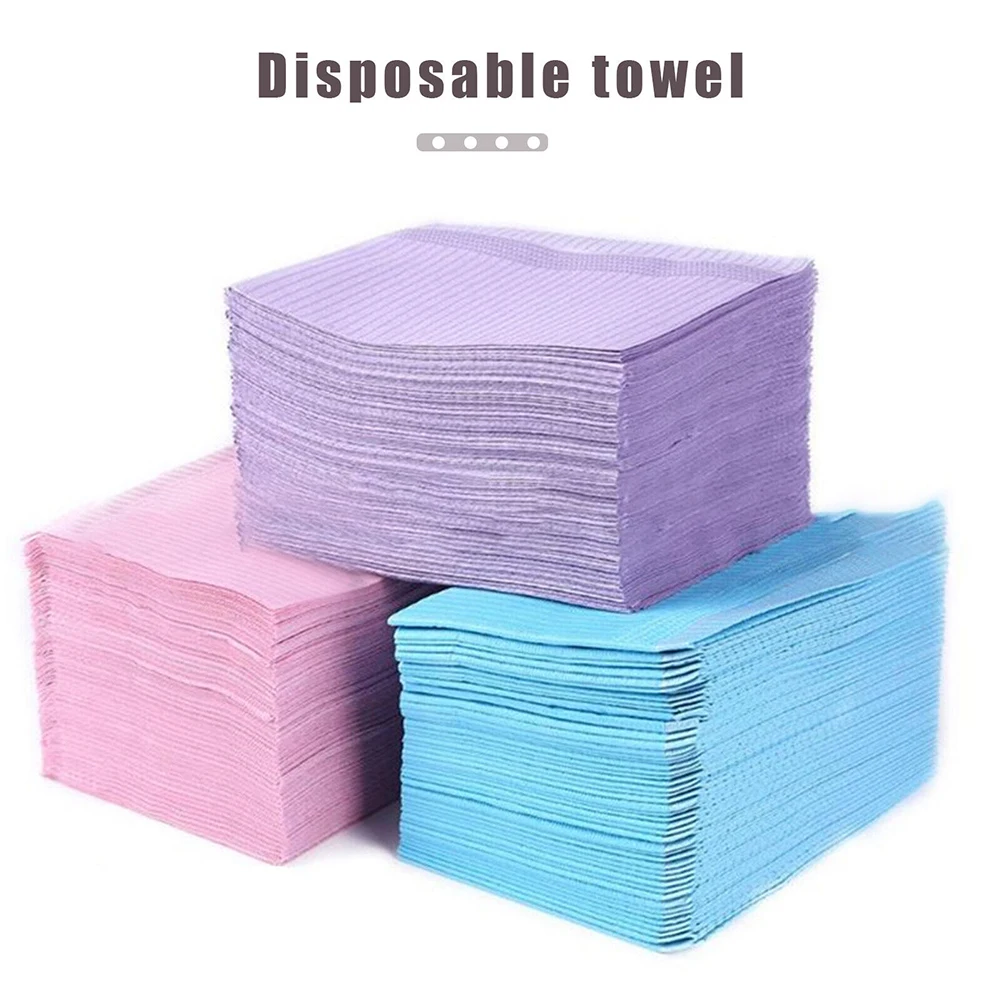 125 PCS Waterproof Nail Art Table Towels Mat Paper Foldable Manicure Table Cushion Dental Spread Towel Nails Cleaning Hand Mat
