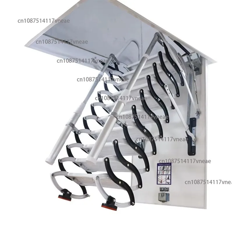 High Quality Modern Design Telescopic Electric Attic Ladder Staircase for Small Spaces Retractable Step Ladder