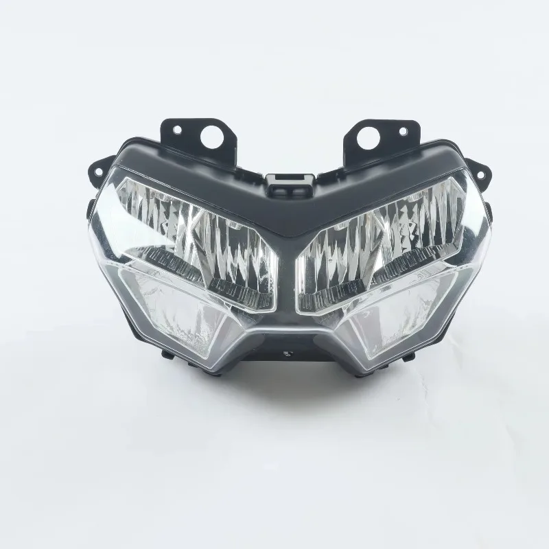 New Clear Lens LED Indicator Motorcycle Headlight Housing Assembly For Kawasaki Z400 2018-2020 Z650 2020 Front 12V