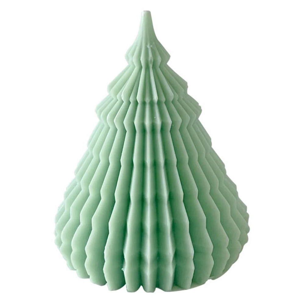 

Christmas tree niche origami pattern DIY aromatherapy candle Silicone Mold Scented Making Tools 3D DIY Handmade Fragrance