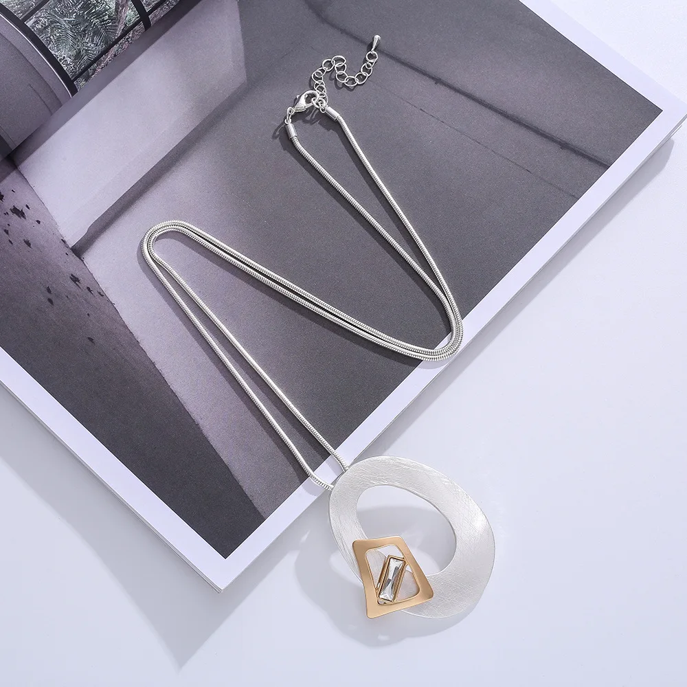 popular European and American foreign trade simple snake bone chain retro simple fashion ins style long necklace sweater