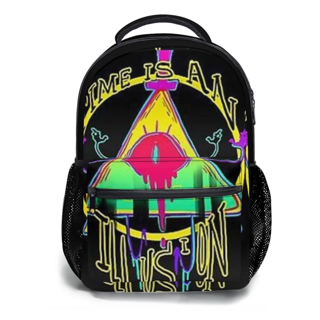 

vintage bill cipher Versatile Backpack Large Capacity Waterproof Backpack Washable Computer Bag Unisex