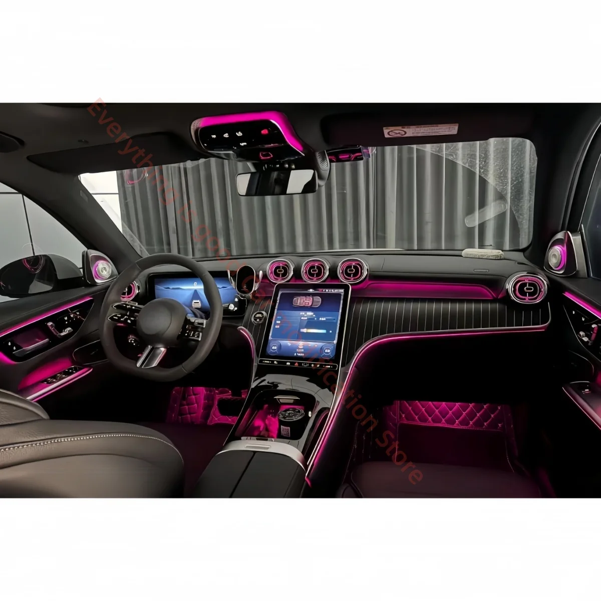 

Ambient light For Mercedes-Benz C-Class W206 2022-2025 automotive interior light Car accessories Carbon fiber decorative panel