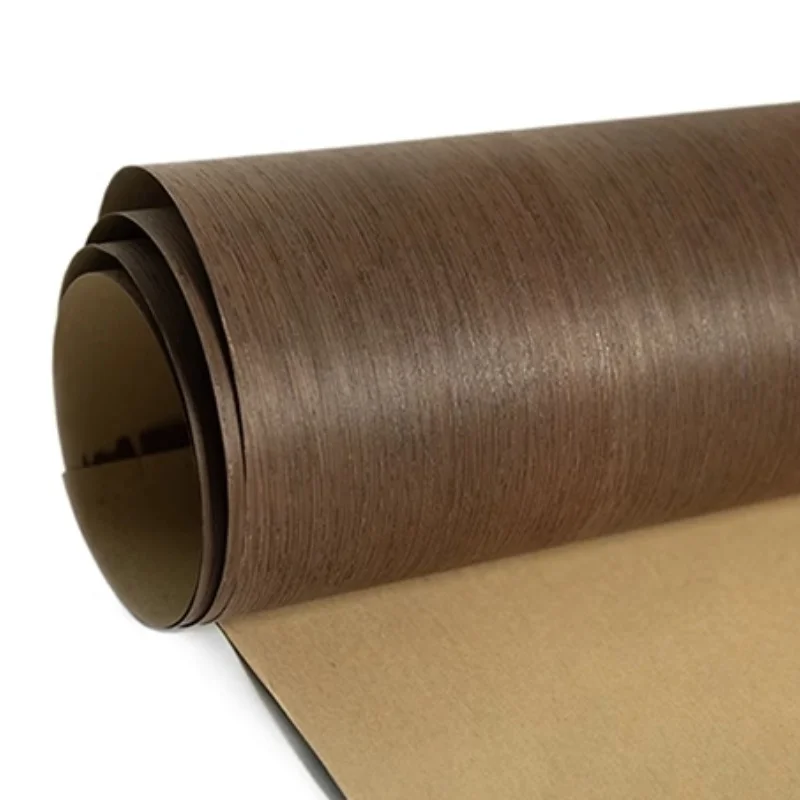 250x58cm-ナチュラルストレートグレイン-セナシアメア材突き板-アイアンウッド-テーブルトップ-キャビネットドア-家具パネル用-裏面クラフト紙