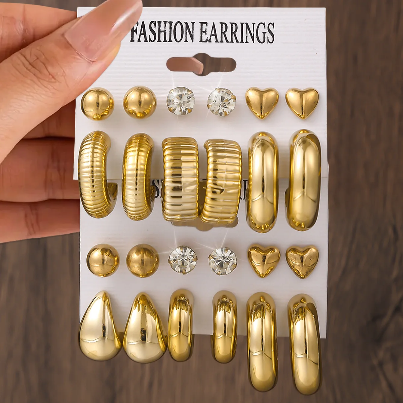 

Модные серьги премиум-класса, комплект женских серег с каплями воды, несколько пар серег-закручивания