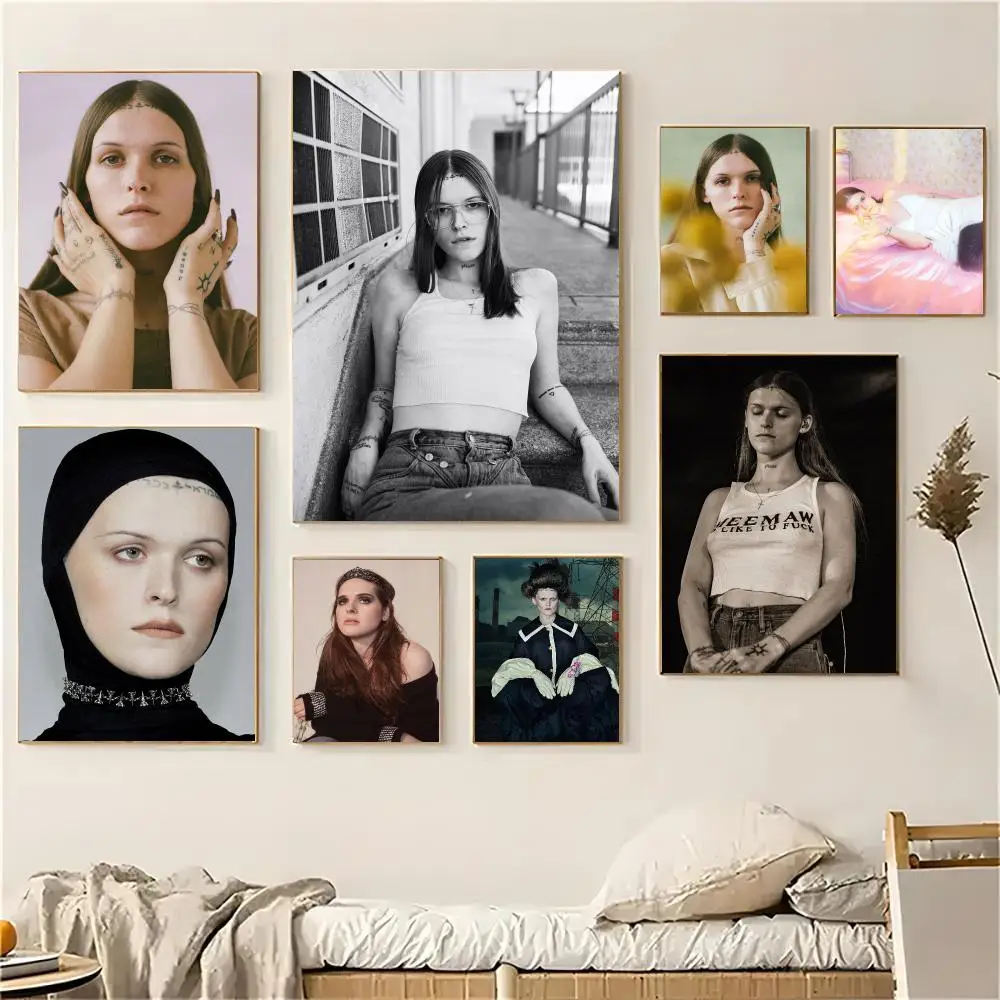 Ethel Cain Music Famous Singer Poster Self-adhesive Decal Living Room Bedroom Party Bar Decor Moisture-proof Fade-resistant