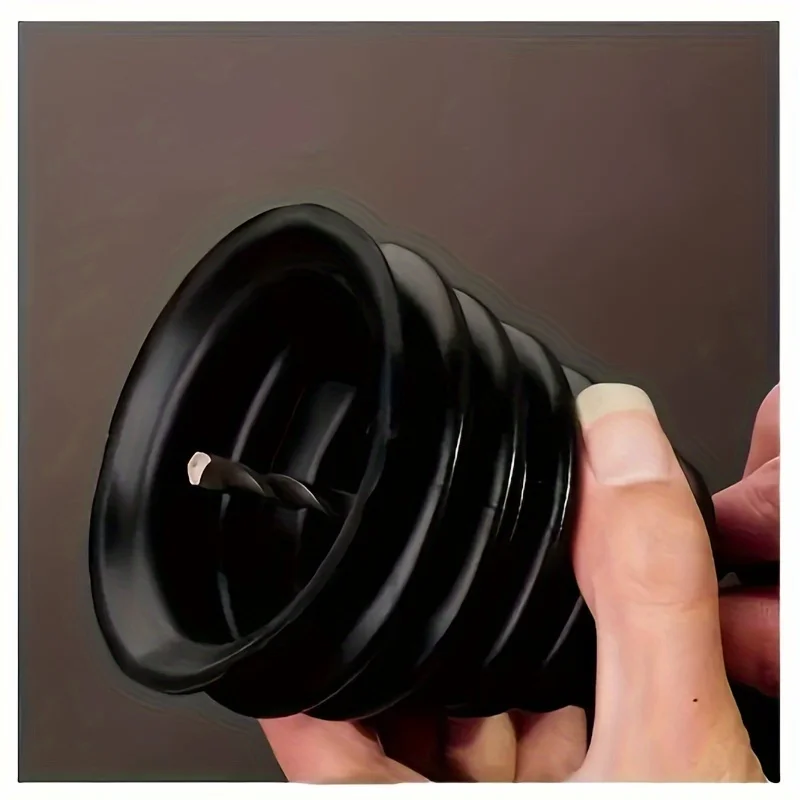 Universal Drill Dust Collector Attachment Dust Cover for Hammer and Impact Drills Compact Dust Shield for Home