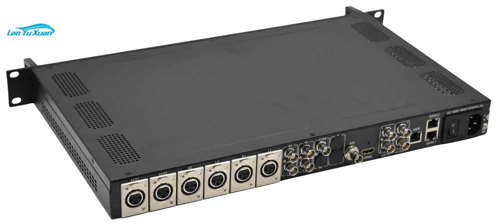 1U Rack H265 MPEG4 3g Sdi Ip Encoder hd 1080i Ip Asi Hardware for Cable Headend
