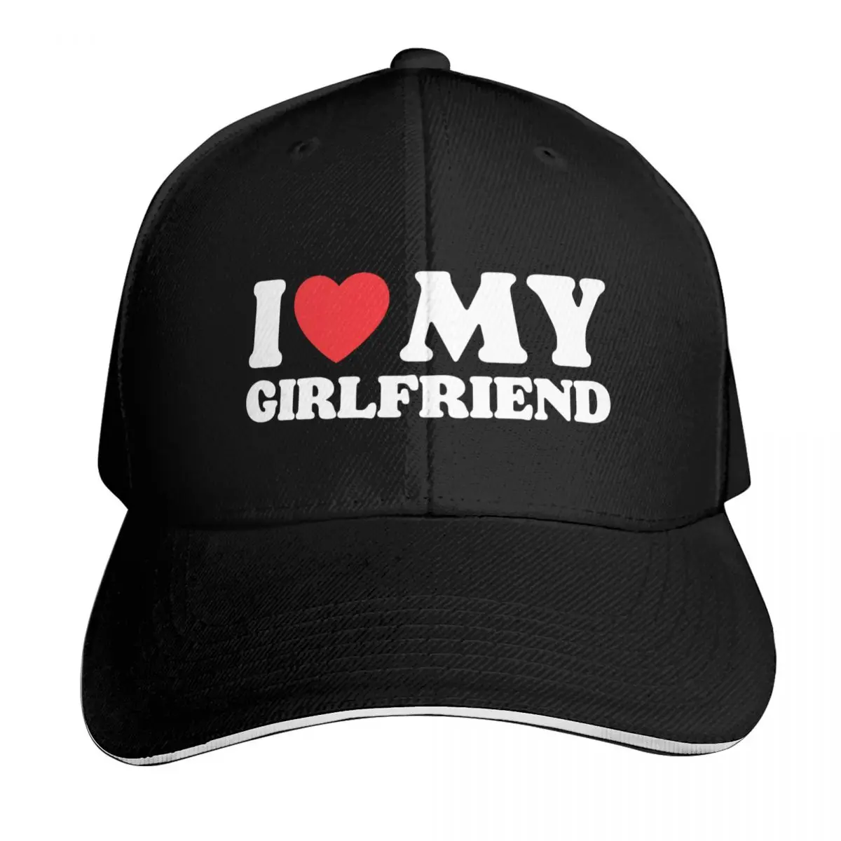 

I Love My Girlfriend Baseball Cap Military Cap Man Streetwear Hat Man Luxury Dropshipping Women's Beach Outlet Men's