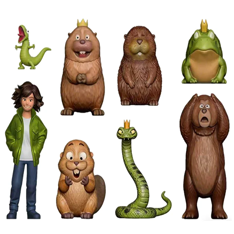 HOPPERS Beaver Transformation Project مجسم أنمي ملحق بحجم 4-11 سم من مادة PVC بتفاصيل دقيقة للغاية، نموذج قابل للتجميع، زينة مكتبية