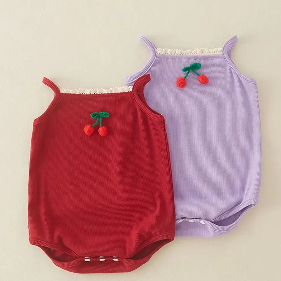 

0-12M Newborn Baby Girl Clothes Summer Infant Bodysuit Jumpsuit Sweet Princess Toddler Girls Clothes