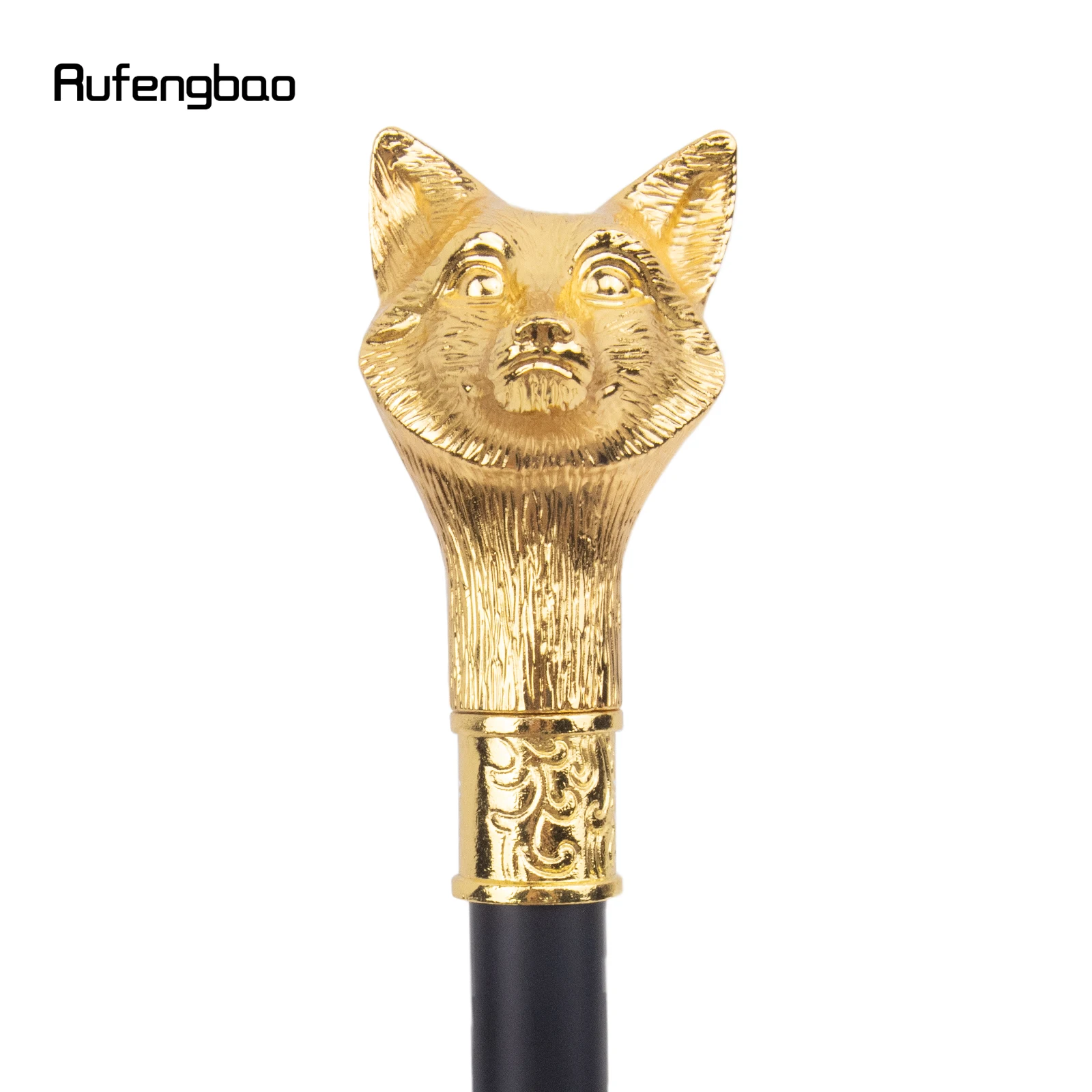 Golden Wolf Fashion Walking Stick bastone da passeggio decorativo Cospaly Vintage Party bastone da passeggio alla moda Crosier 93cm