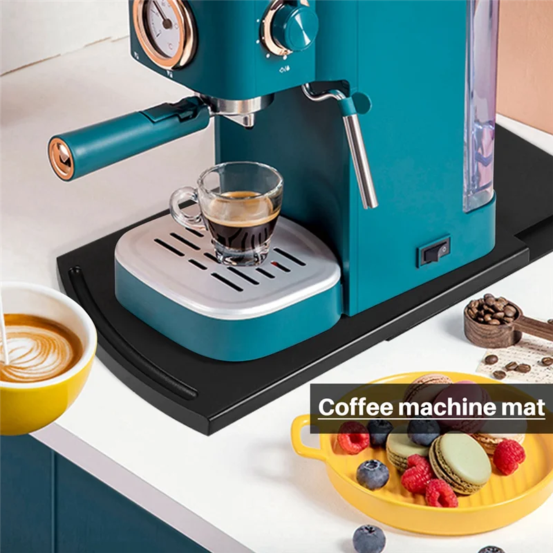 AF93-حصيرة صينية القهوة المنزلقة لحوض المطبخ، معدات تحت الخزانة لتخزين ماكينة القهوة، قاعدة منزلقة متحركة