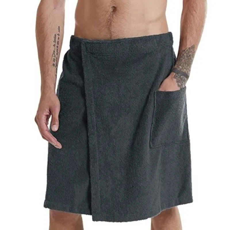 Sleep Bottoms Microfiber Pajamas Wearable Design for Men in Shower Room or Bathhouse