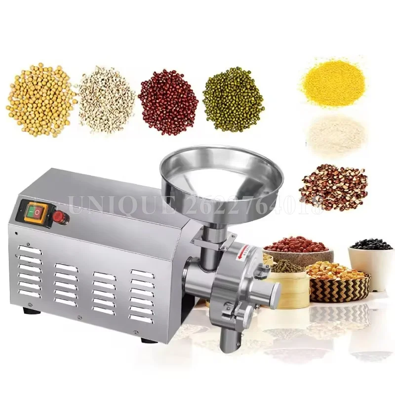 Electric Pepper Coffee Butter Milling Maker Corn Mill Grain Powdering Machine Stainless Steel Refiner Grinder Pulverizer Abrader