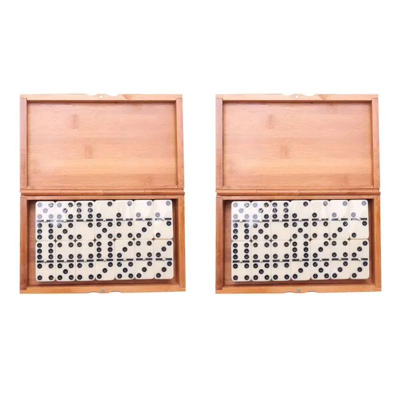 

B78B-56Pcs/Set Domino Board Games Domino Travel Funny Table Game Kid Children Educational For Children Gifts