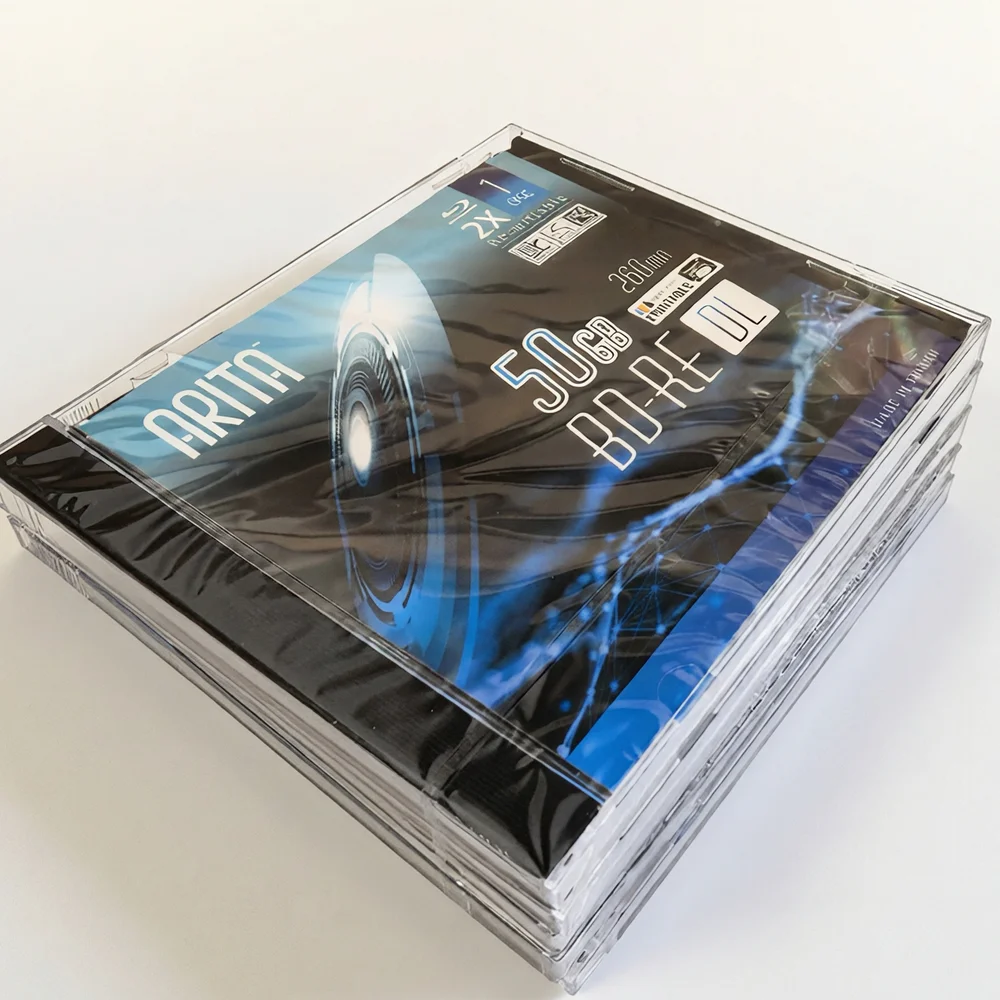 Płyta Blu-Ray BD-RE DL 50 GB 2X BDRE Puste dyski Bluray Dwuwarstwowe, wielokrotnego zapisu, 5 szt. — zdjęcie produktu 3
