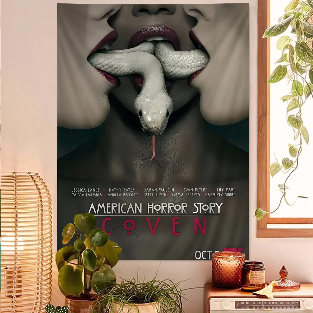 TV Show AHS Printed Large Wall Tapestry Art Science Fiction Room Home Decor Decor Blanket