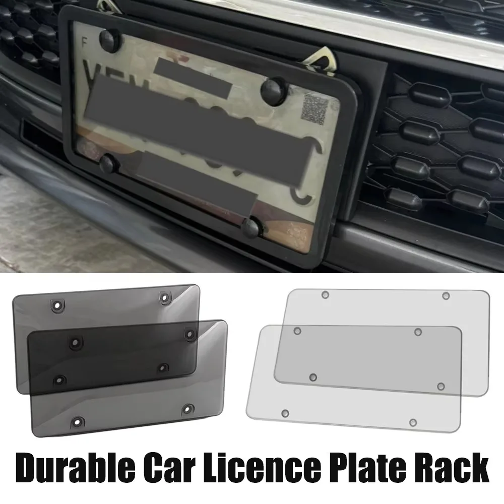 Plastic License Plate Frame Cover with Install Tools Universal Fit License Plate Frame Car Accessory U.S. Regulations