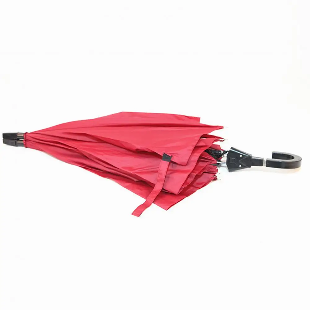 Umbrella Double Top Straight Pole Curved Handle Large Area Coverage Windproof Sun Couple Umbrella For Outdoor Wedding