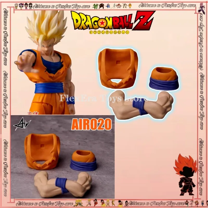 Dragon Ball AIR Studio Dragon Ball AIR020 Super Saiyan Ultra Ego Son Goku Accesorios de ropa Figura de acción de anime Juguetes modelo