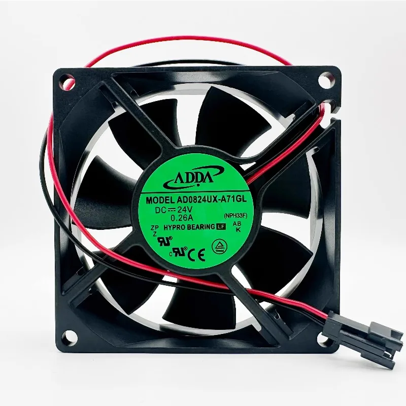 مروحة جديدة لـ ADDA AD0824UX-A71GL 8025 DC24V 0.26A 8CM مروحة تبريد 80*80*25 مللي متر