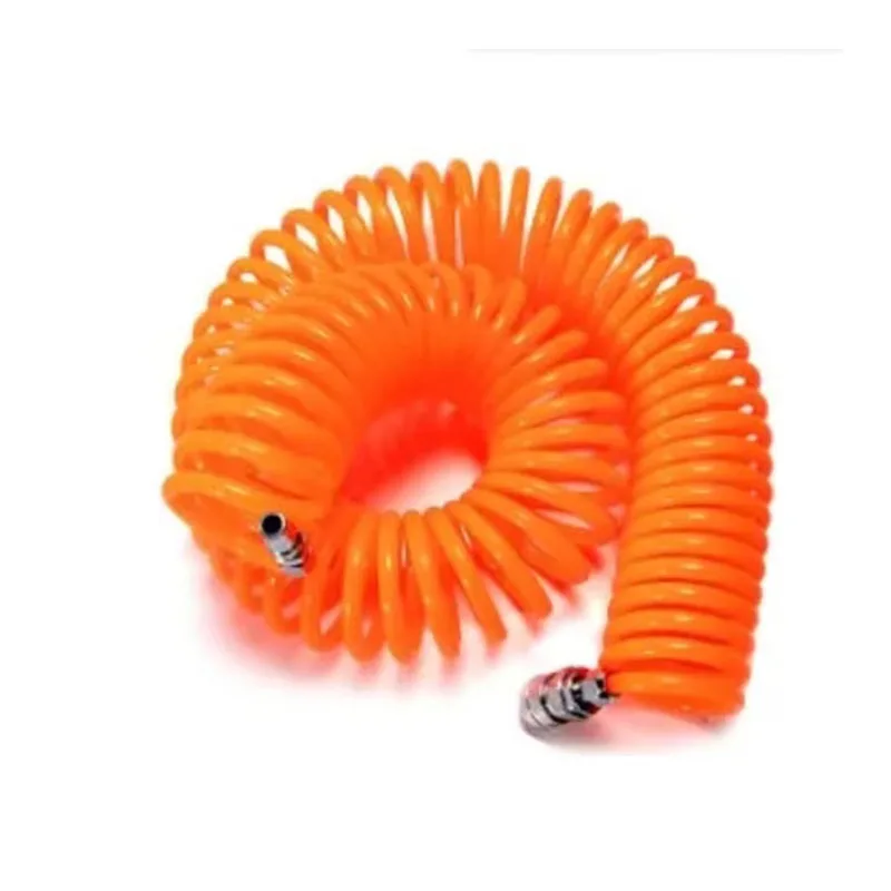 Pneumatic spring tube Air compressor air pump With metal connector air duct high pressure flexible hose