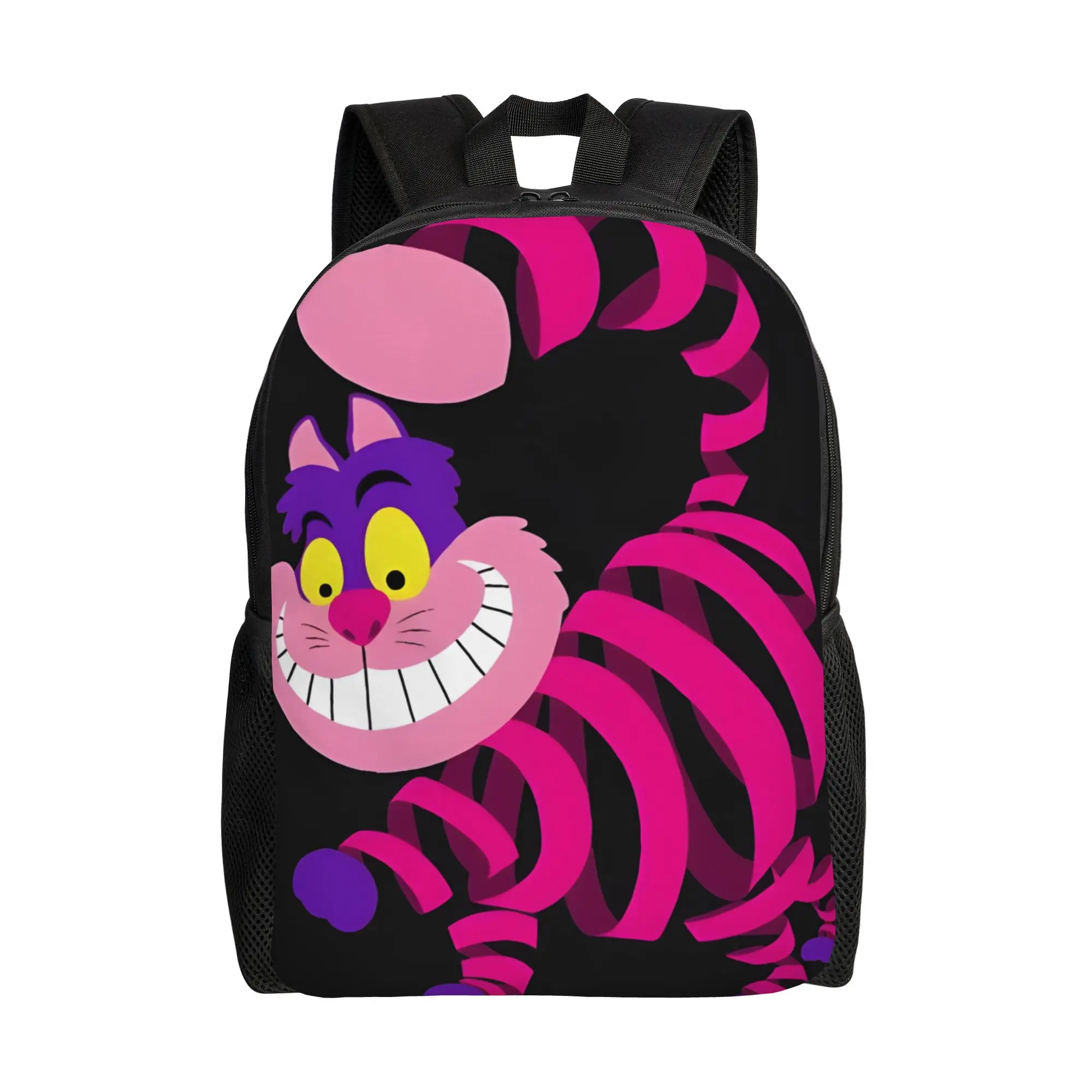 

Рюкзак Disney для нового учебного года, коллекция «Страна чудес», с изображением Чеширского кота, улыбающегося, однотонный, цветной, 1 шт.