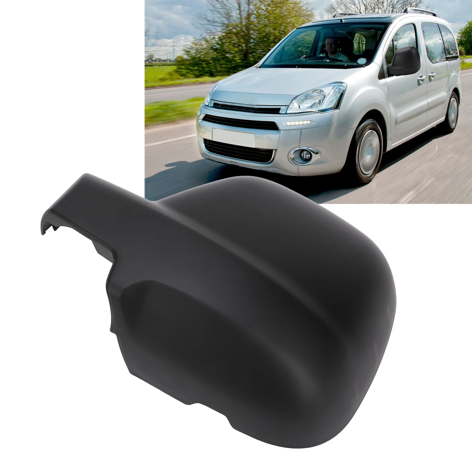 

Rearview Mirror Cover Rearview Mirror Cover Black Stylish Scratch Resistant Wing Mirror for Berlingo B9 2012 to 2018