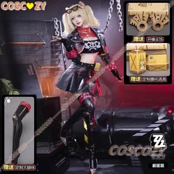 Customed Zenless Zone Zero Burnice White Cosplay Costume Wig Halloween Party Glasses Woman Comic-Con Disguise Top Skirt Set